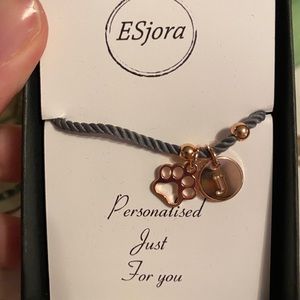 NIB J Rope Bracelet W/ Pawprint